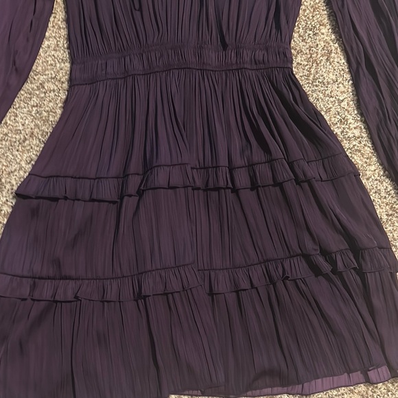 NWOT Women's Scoop Deep Purple Tiered Skirt Dress - Picture 4 of 5